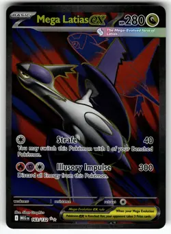 Mega Latias ex 163/132 ME01: Mega Evolution NM Pokemon Card TCG - Image 1