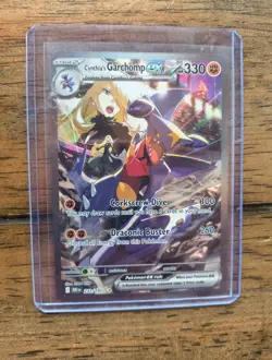 Pokemon TCG Cynthia's Garchomp EX Holo Card 232/182 Sv10: Destined Rivals NM - Image 1