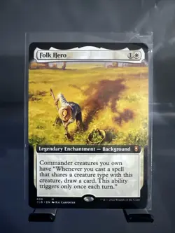 Folk Hero (Extended Art) - Light Play English MTG - Image 1