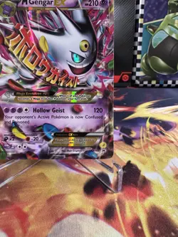 Pokemon Card - M Gengar EX XY166 Promo Collector Chest XY Black Star Promo Holo - Image 3