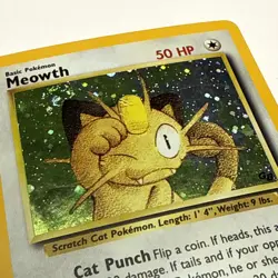 Meowth 10 Pokemon Black Star Promo Holo Card - Moderately Played - Image 2