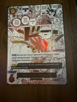 Honesty Impact OP11-018 Alt Art R Event English One Piece Card Near Mint - Image 1