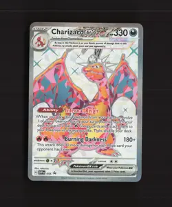Charizard ex SVP056 Scarlet & Violet Full Art Black Star Promo Pokemon Card NM - Image 1