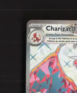 Charizard ex SVP056 Scarlet & Violet Full Art Black Star Promo Pokemon Card NM - Image 3
