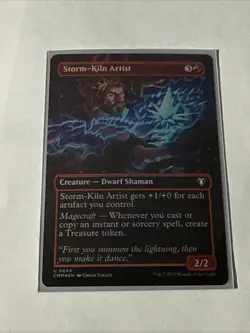 MTG Storm-Kiln Artist (Foil) Borderless Uncommon Card Commander Masters 0644 - Image 1