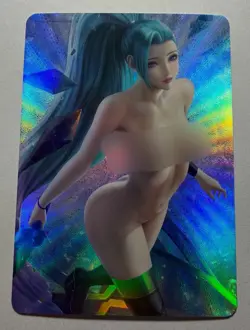 SEXY HEROINE WAIFU Seraphine LEAGUE OF LEGENDS ACG PREMIUM HOLOFOIL CARD NM - Image 1