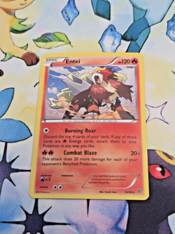 Pokemon Entei Card 14/98 Holo Rare XY Ancient Origins - Image 1