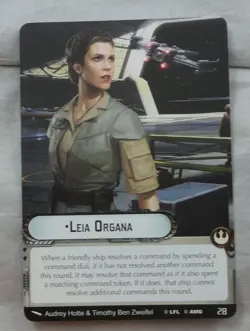 Star Wars Armada 2023 Store Championship Leia Organa Promo Card - Image 1
