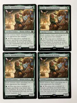 Magic The Gathering MTG Oviya, Automech Artisan Aetherdrift Regular X4 Cards - Image 1