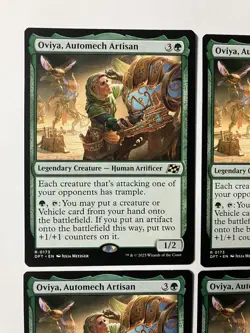 Magic The Gathering MTG Oviya, Automech Artisan Aetherdrift Regular X4 Cards - Image 2