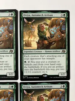 Magic The Gathering MTG Oviya, Automech Artisan Aetherdrift Regular X4 Cards - Image 3