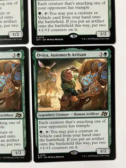 Magic The Gathering MTG Oviya, Automech Artisan Aetherdrift Regular X4 Cards - Image 4