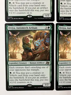Magic The Gathering MTG Oviya, Automech Artisan Aetherdrift Regular X4 Cards - Image 5