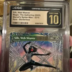 MTG Silk, Web Weaver 0215 (Borderless) Marvel's Spider-Man CGC Pristine 10 - Image 5