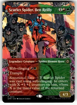 Scarlet Spider, Ben Reilly (Borderless) R Marvel's Spider-Man 214 NM - Image 1