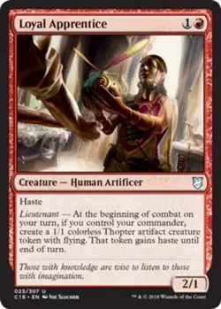 1x Loyal Apprentice NM-Mint, English Commander 2018 MTG Magic - Image 1