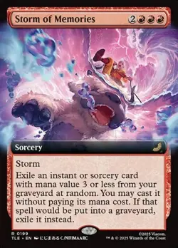 Storm of Memories - Foil Extended Art TLE NM MTG - Image 1