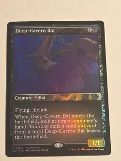 Deep-Cavern Bat FOIL X1 LCI MTG Lost Caverns Of Ixalan PROMO - Image 1