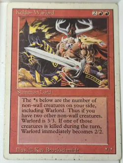 Keldon Warlord - (MP) Revised Edition Core Set - Magic the Gathering MTG - Image 1