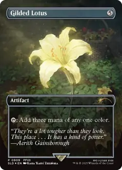MTG Secret Lair x FINAL FANTASY Gilded Lotus Promo Rainbow Foil - PRESALE - Image 1