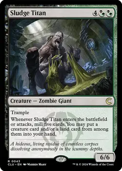 MTG Sludge Titan - Ravnica: Clue Edition #043 - Image 1