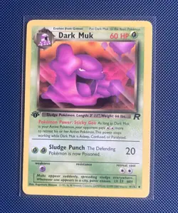 Pokemon: Dark Muk 1st Edition #41/82 Team Rocket 2000 Vintage WOTC - LP/NM - Image 2