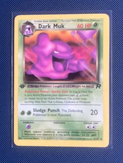 Pokemon: Dark Muk 1st Edition #41/82 Team Rocket 2000 Vintage WOTC - LP/NM - Image 4
