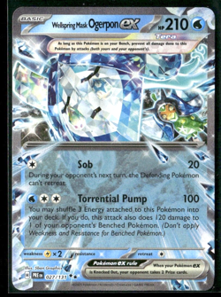 Wellspring Mask Ogerpon ex 027/131 Prismatic Evolutions Double Rare Pokemon TCG - Image 1