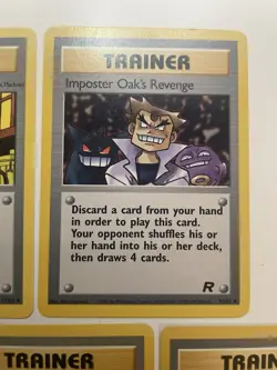 Team Rocket Trainer Bundle Imposter Oaks Revenge 1999 WOTC Pokemon Tcg - Image 3