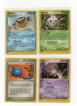 Pokemon e-Reader EX Era Lot - Wailmer, Cascoon, Ralts + Oran Berry 🟡 - Image 1
