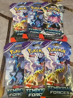 Pokemon TCG Temporal Forces Sleeved Booster Pack! LOT OF 6 Factory Sealed! - Image 1