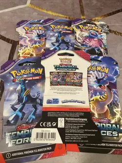 Pokemon TCG Temporal Forces Sleeved Booster Pack! LOT OF 6 Factory Sealed! - Image 2