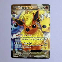 Pokemon Flareon EX RC28/RC32 Full Art Generations Eeveelutions - Ungraded NM - Image 1