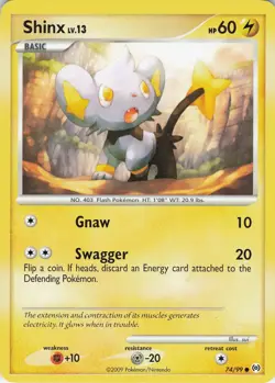 Shinx 74/99 Arceus Common regular NM Pokemon TCG - Image 1