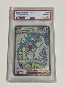 2023 Pokemon Svi EN-Scarlet & Violet Gyarados EX Ultra Rare PSA 10 #225 - Image 1