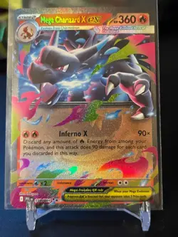 Pokemon Mega Charizard X EX 013/094 Phantasmal Flames NM PACK FRESH - Image 1