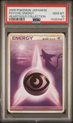 2009 Pokemon Japanese HeartGold Collection Psychic Energy PSA 10 Gem Mint ESPEON - Image 1