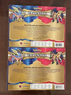 Pokemon True Steel Premium Collection Complete Set of 2 Zacian and Zamazenta - Image 2