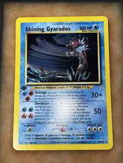 Shining Gyarados 1st Edition Holo Neo Revelation 65/64 Secret Rare Pokemon - Image 1