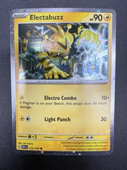 Electabuzz 125/165 151 Collection Promo Cosmos Pokemon Holo Rare - Image 3