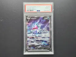 2023 POKEMON SWORD & SHIELD CROWN ZENITH GG38 FULL ART SUICUNE V PSA 10 GEM MINT - Image 1