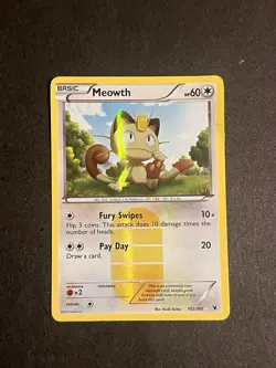 Pokemon Meowth Noble Victories 102/101 Holo Secret Rare LP+- NM ‼ - Image 1