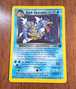 Pokemon TCG Dark Gyarados Team Rocket 8/82 holo rare 2000 WOTC LP - Image 1