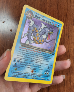 Pokemon TCG Dark Gyarados Team Rocket 8/82 holo rare 2000 WOTC LP - Image 3