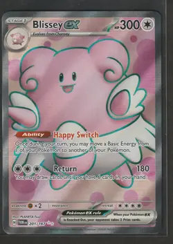 Pokemon Blissey ex 201/167 Twilight Masquerade Holo NM - Image 1