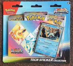Pokemon Prismatic Evo Tech Sticker Collection (Set of 3) Glaceon Sylveon Leafeon - Image 3