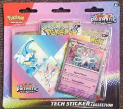Pokemon Prismatic Evo Tech Sticker Collection (Set of 3) Glaceon Sylveon Leafeon - Image 4