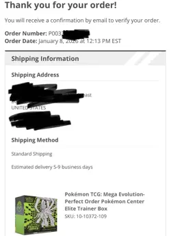 Pokemon TCG Mega Evolutions Perfect Order Pokemon Center ETB PRESALE - Image 1