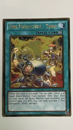 Yugioh - Fire Formation - Tenki (Gold Rare) (1st Edition) - PGLD-EN050 (P) - Image 1
