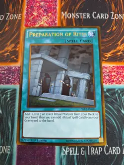 Yu-Gi-Oh! Preparation of Rites PGL2-EN054 Gold Rare 1st Edition Near Mint - Image 1